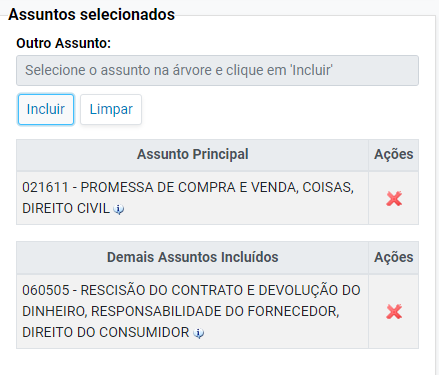 Seleção de Assuntos Jurídicos